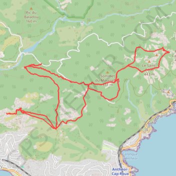 Itinéraire Grenouillet, Col du St Pilon Col du Cap Roux, distance, dénivelé, altitude, carte, profil, trace GPS