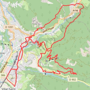 Itinéraire Briançon - Parcours N°53 : Le tour des f-20763440-20765188, distance, dénivelé, altitude, carte, profil, trace GPS