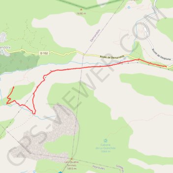 Itinéraire Autour du col Saint Barnabé, distance, dénivelé, altitude, carte, profil, trace GPS