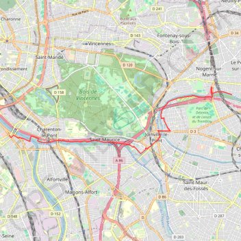 Itinéraire En vélo d'Ivry Sur Seine à Le Perreux Sur Marne, distance, dénivelé, altitude, carte, profil, trace GPS