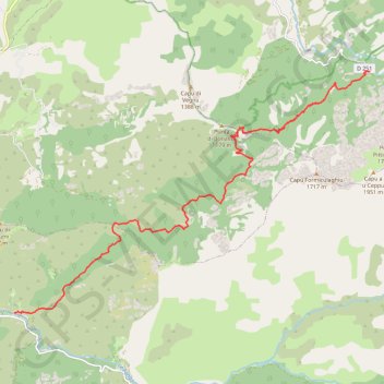 Itinéraire Mare e Monti - De Bonifatu à Tuarelli, distance, dénivelé, altitude, carte, profil, trace GPS