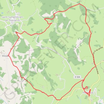 Itinéraire La chapelle du roc, distance, dénivelé, altitude, carte, profil, trace GPS