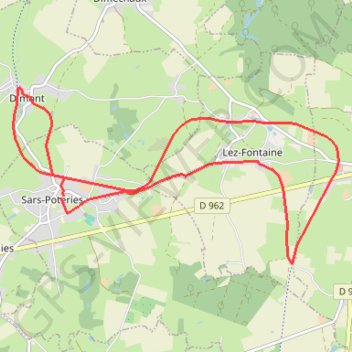 Itinéraire Circuit du Verre, distance, dénivelé, altitude, carte, profil, trace GPS