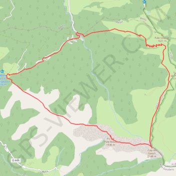 Itinéraire Cap de Gauch par la crête ouest, distance, dénivelé, altitude, carte, profil, trace GPS