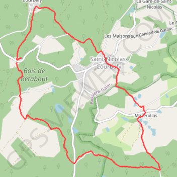 Itinéraire Rando courte courbefy, distance, dénivelé, altitude, carte, profil, trace GPS