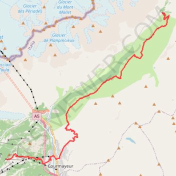 Itinéraire NewTrack, distance, dénivelé, altitude, carte, profil, trace GPS