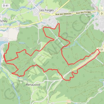 Itinéraire Chemins du Cœur des Vosges - Circuit de Xatimont, distance, dénivelé, altitude, carte, profil, trace GPS