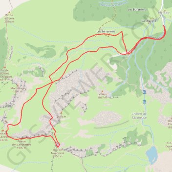 Itinéraire Roc de Tavaneuse, distance, dénivelé, altitude, carte, profil, trace GPS