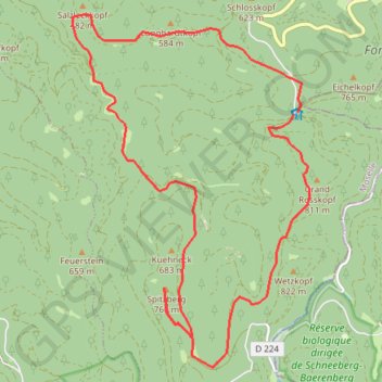 Itinéraire Spiztberg, distance, dénivelé, altitude, carte, profil, trace GPS
