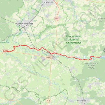 Itinéraire Retour Val Joly - Maroilles, distance, dénivelé, altitude, carte, profil, trace GPS