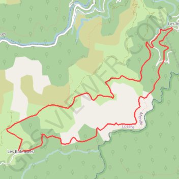 Itinéraire Balmelles, distance, dénivelé, altitude, carte, profil, trace GPS