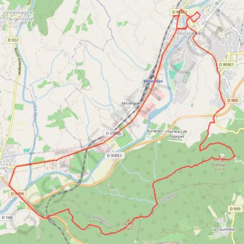 Itinéraire Crête de Bédarieux, distance, dénivelé, altitude, carte, profil, trace GPS