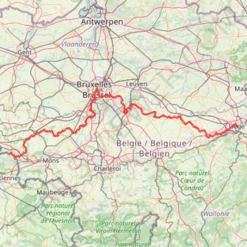 Itinéraire GR 121 - Parcours Principal - Modifié temporairement - 2025-09-03, distance, dénivelé, altitude, carte, profil, trace GPS