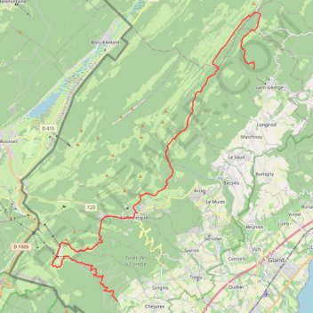 Itinéraire CRETES JURA SUISSE jour 1, distance, dénivelé, altitude, carte, profil, trace GPS