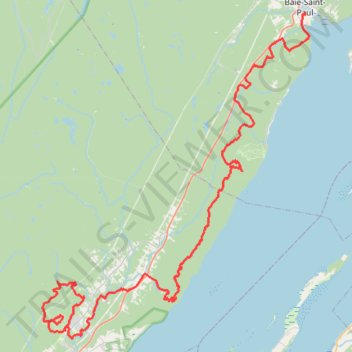 Itinéraire Québec Mega Trail, distance, dénivelé, altitude, carte, profil, trace GPS