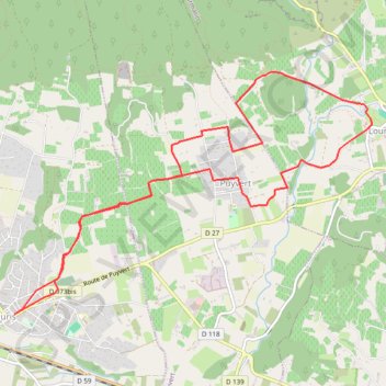 Itinéraire Lauris-Lourmarin, distance, dénivelé, altitude, carte, profil, trace GPS