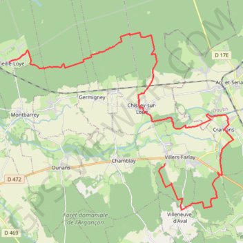 Itinéraire Les Légendes du Val d'Amour (Étape 2) - La Vieille-Loye, distance, dénivelé, altitude, carte, profil, trace GPS