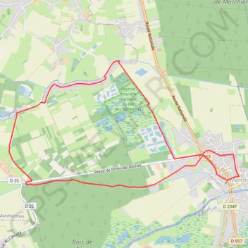 Itinéraire Circuit des oiseaux, distance, dénivelé, altitude, carte, profil, trace GPS