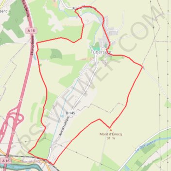 Itinéraire Les Hauts de Tubersent, distance, dénivelé, altitude, carte, profil, trace GPS