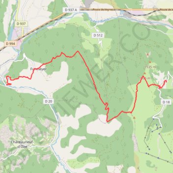 Itinéraire 30 déc. 2020 à 15:01:22, distance, dénivelé, altitude, carte, profil, trace GPS
