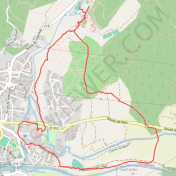 Itinéraire Marche à Gréoux, distance, dénivelé, altitude, carte, profil, trace GPS
