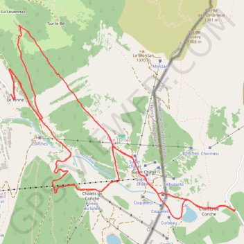 Itinéraire Balade à Châtel (74), distance, dénivelé, altitude, carte, profil, trace GPS
