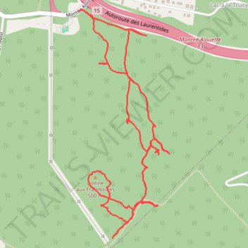 Itinéraire Sainte-Agathe Colline aux Framboises, distance, dénivelé, altitude, carte, profil, trace GPS