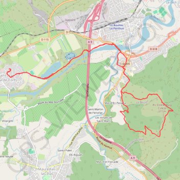 Itinéraire Pic Estelle depuis Saint-Jean-Pla-de-Corts, distance, dénivelé, altitude, carte, profil, trace GPS