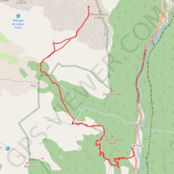 Itinéraire Grotte glacée de Lecherines, distance, dénivelé, altitude, carte, profil, trace GPS