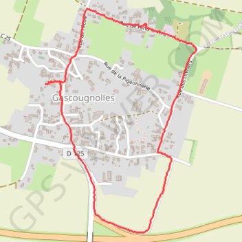 Itinéraire Balade autour de gascougnolles, distance, dénivelé, altitude, carte, profil, trace GPS