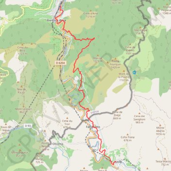 Itinéraire SENTIER VALÉEN G1, distance, dénivelé, altitude, carte, profil, trace GPS