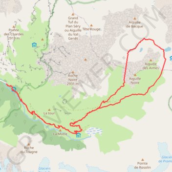 Itinéraire Col du Palet en boucle, distance, dénivelé, altitude, carte, profil, trace GPS