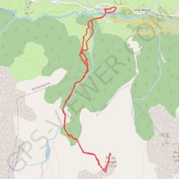 Itinéraire Pic du Longet, distance, dénivelé, altitude, carte, profil, trace GPS