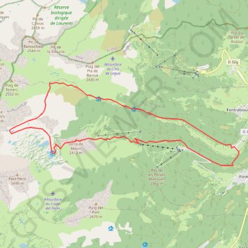 Itinéraire Randonnée etang de camporells, distance, dénivelé, altitude, carte, profil, trace GPS