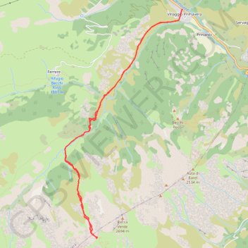 Itinéraire Colle di Stau, distance, dénivelé, altitude, carte, profil, trace GPS