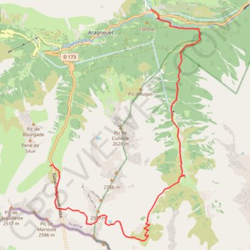 Itinéraire Traversée du PORT de BATAILLENCE, distance, dénivelé, altitude, carte, profil, trace GPS
