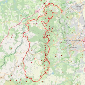 Itinéraire GR 441, distance, dénivelé, altitude, carte, profil, trace GPS