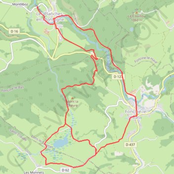 Itinéraire track, distance, dénivelé, altitude, carte, profil, trace GPS