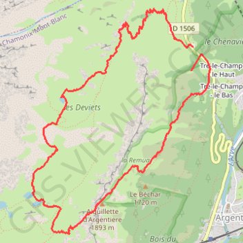 Itinéraire A côté du lac Blanc et des lacs de Chezerys, distance, dénivelé, altitude, carte, profil, trace GPS