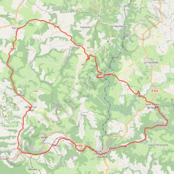 Itinéraire RLC2020_2, distance, dénivelé, altitude, carte, profil, trace GPS