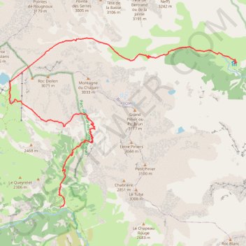 Itinéraire Prapic - dormillouse, distance, dénivelé, altitude, carte, profil, trace GPS