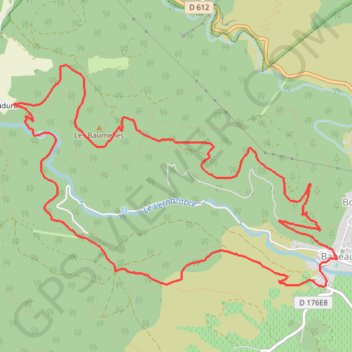 Itinéraire La Résurgence du Vernazobre, distance, dénivelé, altitude, carte, profil, trace GPS
