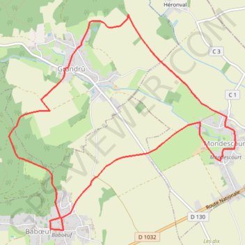 Itinéraire Grandrû des 3 Monts, distance, dénivelé, altitude, carte, profil, trace GPS