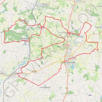 Itinéraire circuit en ligne 3 (pléchâtel), distance, dénivelé, altitude, carte, profil, trace GPS