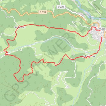 Itinéraire Randonnees desaignes, distance, dénivelé, altitude, carte, profil, trace GPS