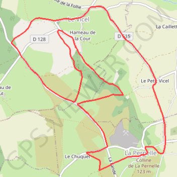 Itinéraire La Pernelle (50630), distance, dénivelé, altitude, carte, profil, trace GPS