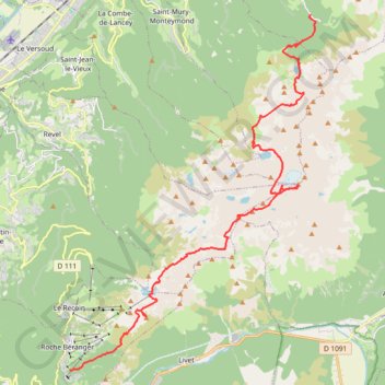Itinéraire Traversée de Belledonne, distance, dénivelé, altitude, carte, profil, trace GPS