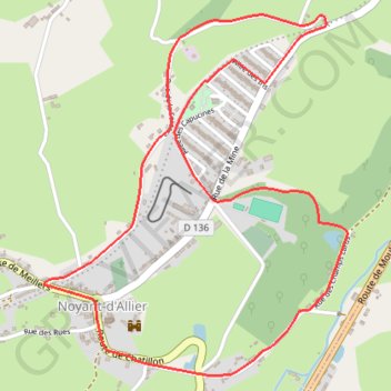 Itinéraire Les Corons, distance, dénivelé, altitude, carte, profil, trace GPS