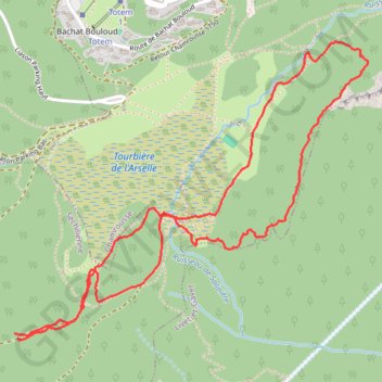 Itinéraire Balade à chamrousse, distance, dénivelé, altitude, carte, profil, trace GPS