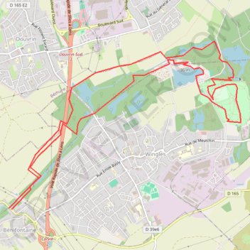 Itinéraire La Fontaine bénie, parc de Wingles, préparation, distance, dénivelé, altitude, carte, profil, trace GPS